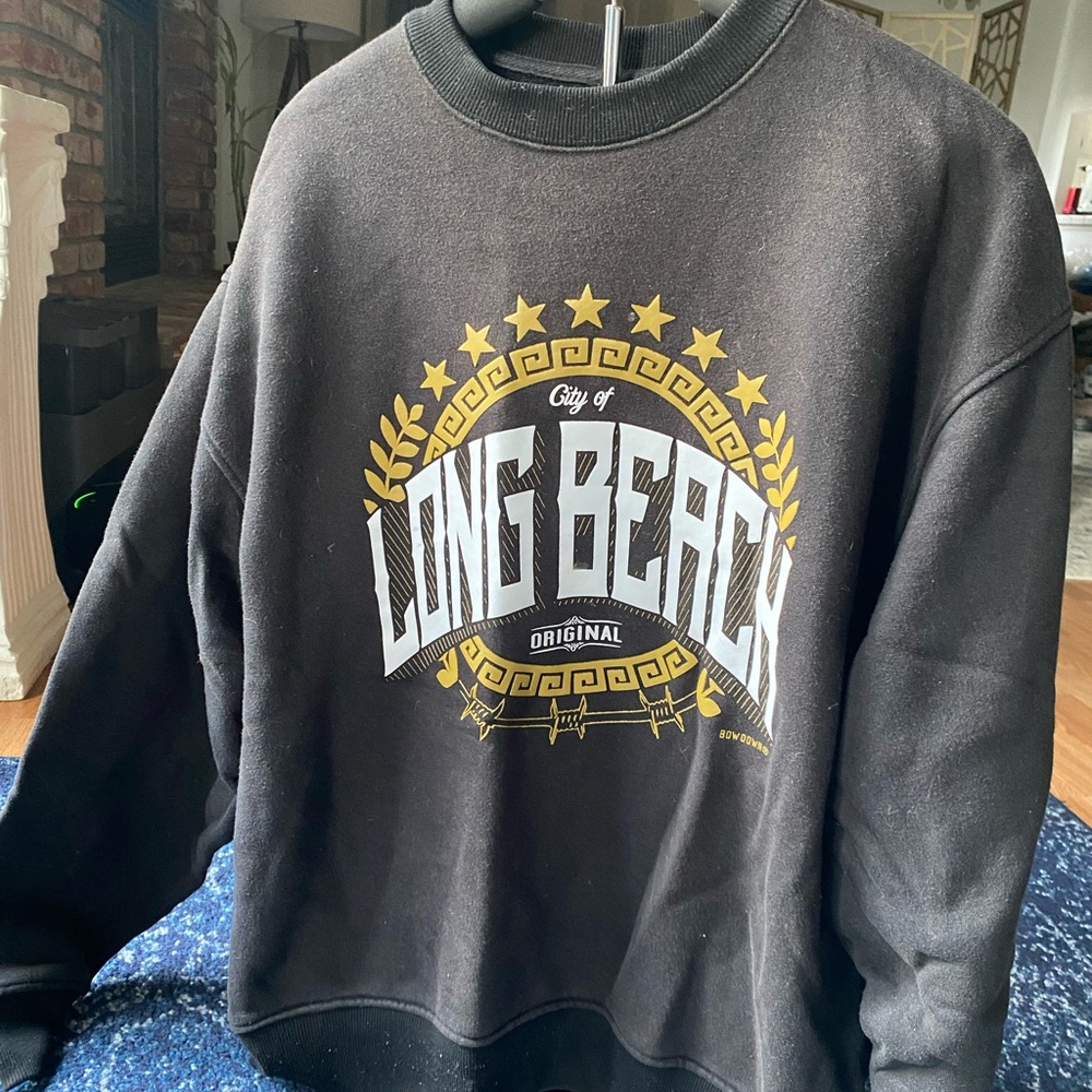 Black and Gold Crewneck Sweater